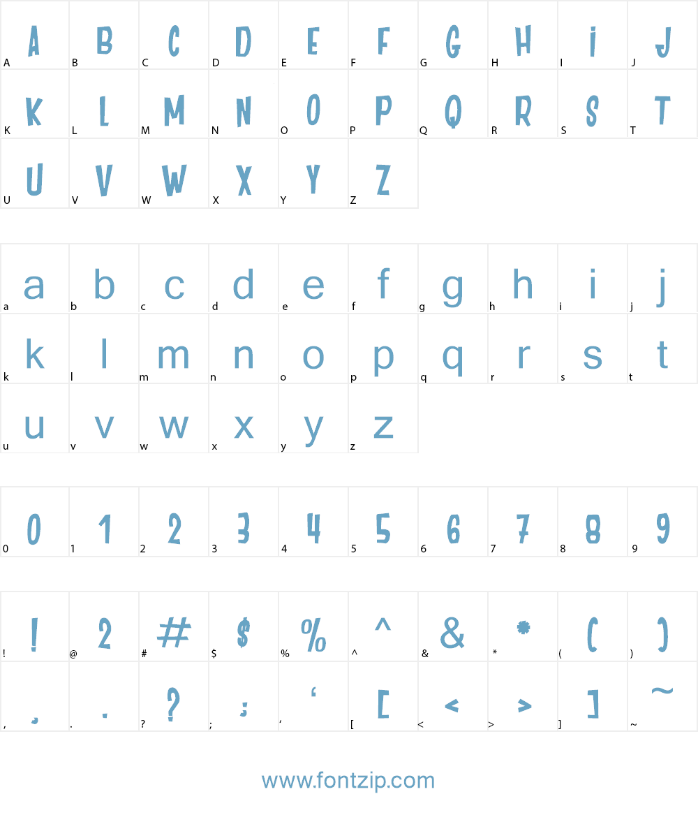 DANCING JUNGLE Font Character